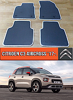 ЄВА килимки Сітроен С3 Аиркросс 2017-н. в. EVA гумові килими на Citroen C3 Aircross
