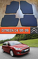 ЄВА килимки Сітроен С4 2005-2009. EVA гумові килими на Citroen C4