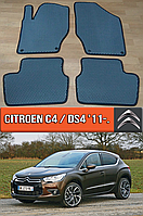 ЄВА килимки Сітроен С4, ДС4 2011-2018. EVA килими на Citroen C4, DS4