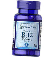 Вітамін B12 Puritan`s Pride Vitamin B-12 500 mcg 100 tab