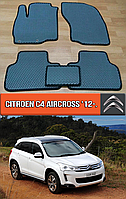 ЄВА килимки Сітроен С4 Аиркросс 2012-н. в. EVA гумові килими на Citroen C4 Aircross