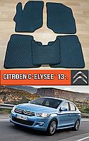 ЄВА килимки Ц Елізе 2013-н. в. EVA гумові килими на Citroen C-Elysee Сітроен