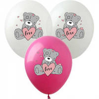 Воздушные шары Мишка Тедди с сердцем