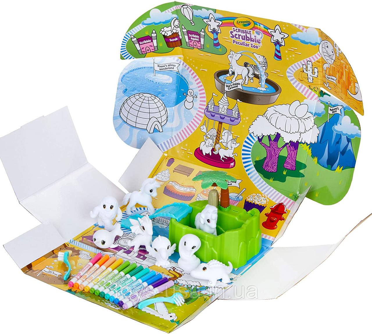 Крайола салон раскрашиваемые вихованці Crayola Scribble Scrubbie Peculiar Zoo, фото 1