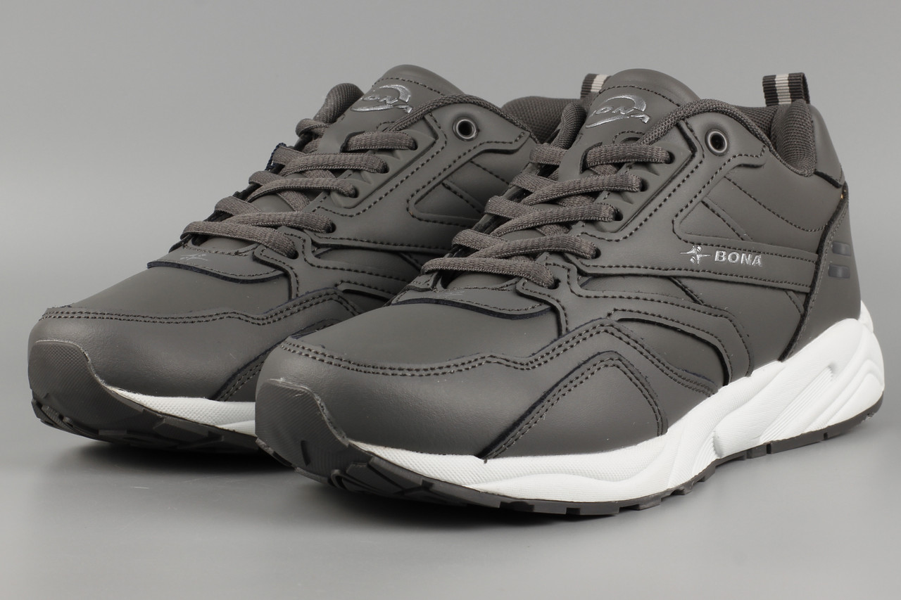 Кросівки унісекс жіночі сірі Bona 793F-2 Бона Розміри 37 39, фото 1