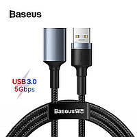 Кабель-удлинитель USB 3.0 папа-мама 5Gb Baseus USB Male - USB Female AM-AF 1м (черный)