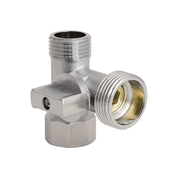 Кран прохідний для побутових приладів KP 1/2Mx3/4Mx1/2F (KR.515)