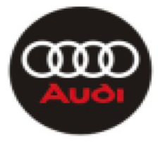 Захисні ковпачки на ніпеля AUDI (Ауді) 4 шт Червона напис сріблясті, фото 3
