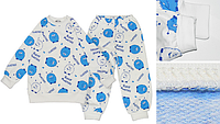 Детская пижама из футера с начесом "монстрики" 110 Модные детки