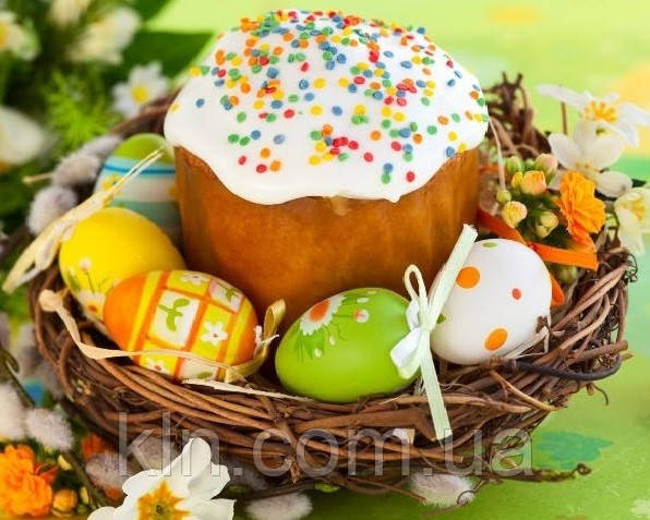Алмазна вишивка на підрамнику 50 х 40 см Святкова Паска (арт. TN968)