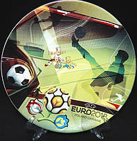Настенная/сувенирная/декоративная тарелка 240 мм "Евро 2012" Коростенский фарфор.