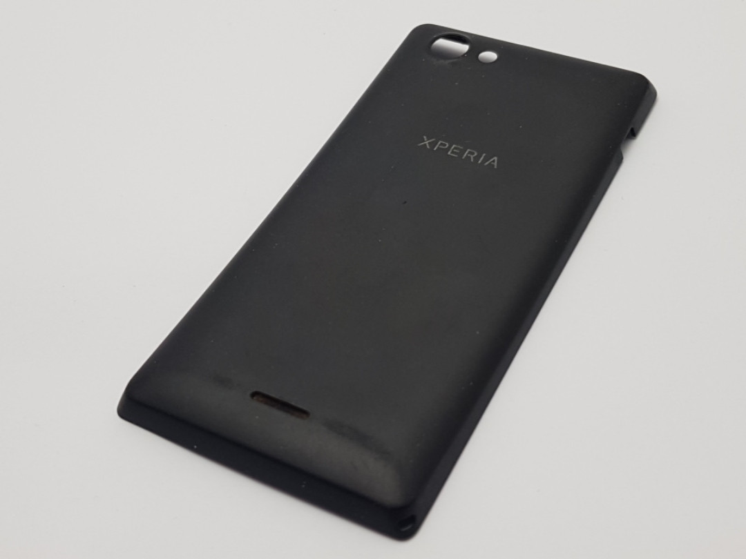 З дефектом. кришка sony xperia j st26i чорна сервісний оригінал з розборки