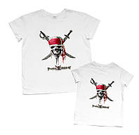 Комплект футболок папа и сын family look "пираты карибского моря" Family look