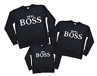 Свитшоты семейные набор 3 штуки "real boss" Family look