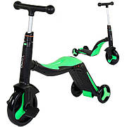 Дитячий триколісний велосипед,самокат, біговел 3 в 1 Best Scooter