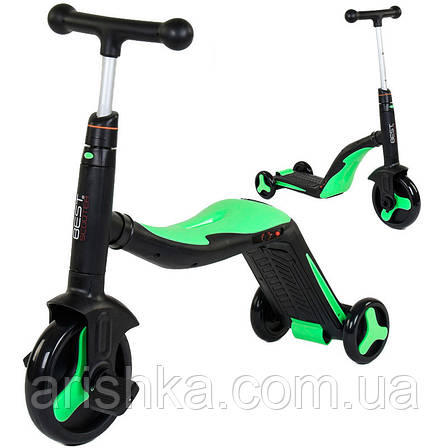 Дитячий триколісний велосипед,самокат,беговел 3 в 1 Best Scooter, фото 2