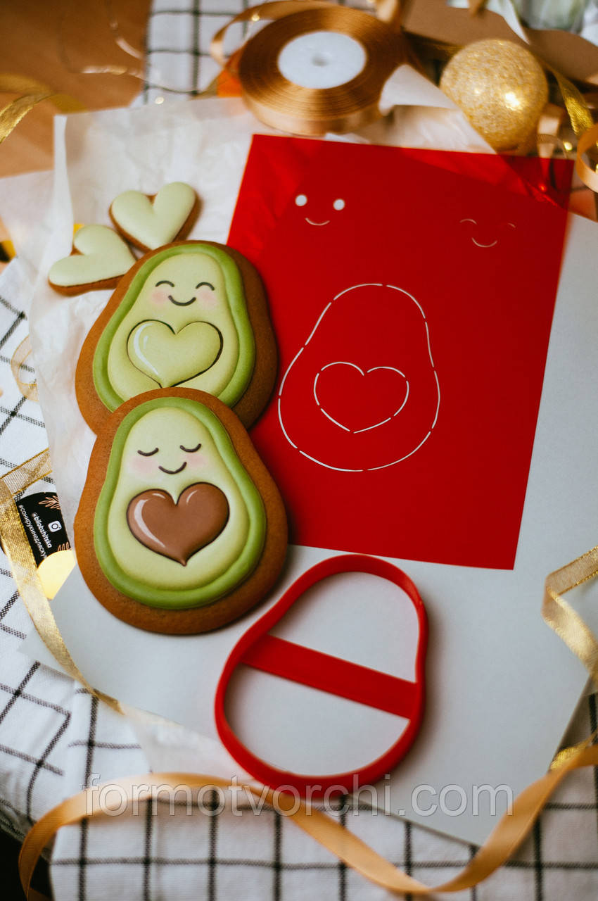 3D-формочки-вирубки для пряників "Авокадо 3"