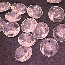 Намистини акрил пришивних прозорі з відтінком 12 мм 500 грам