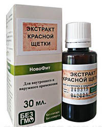 Червоної щітки Екстракт 30 мл для лікування міом і фібриміом матки, мастопатії, ерозій шийки матки, пензлик