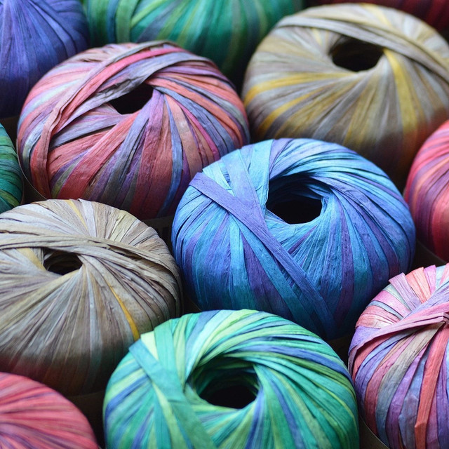 Рафія для в'язання капелюшків і сумочок