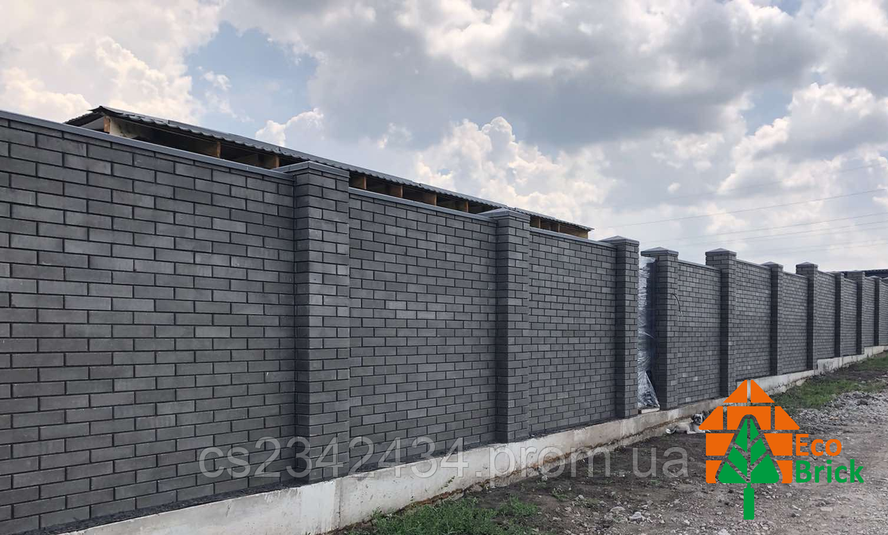 Цегла облицювальна ECOBRICK сірий