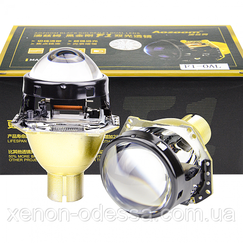 Біксенонові лінзи AOZOOM F1 Blue Hella 5 з кріпленням на гайку H4, фото 1