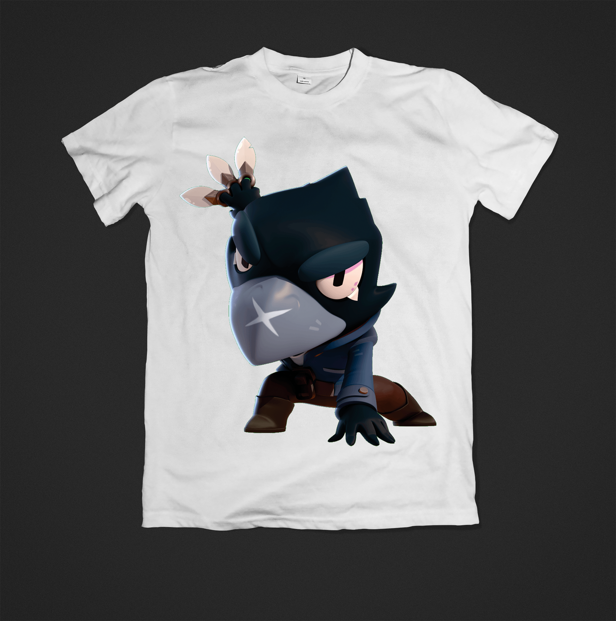 Футболка YOUstyle Crow 0613 152 White