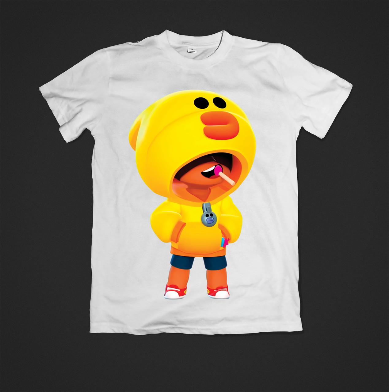 Футболка YOUstyle Yellow Leon 0626 104 White, фото 1