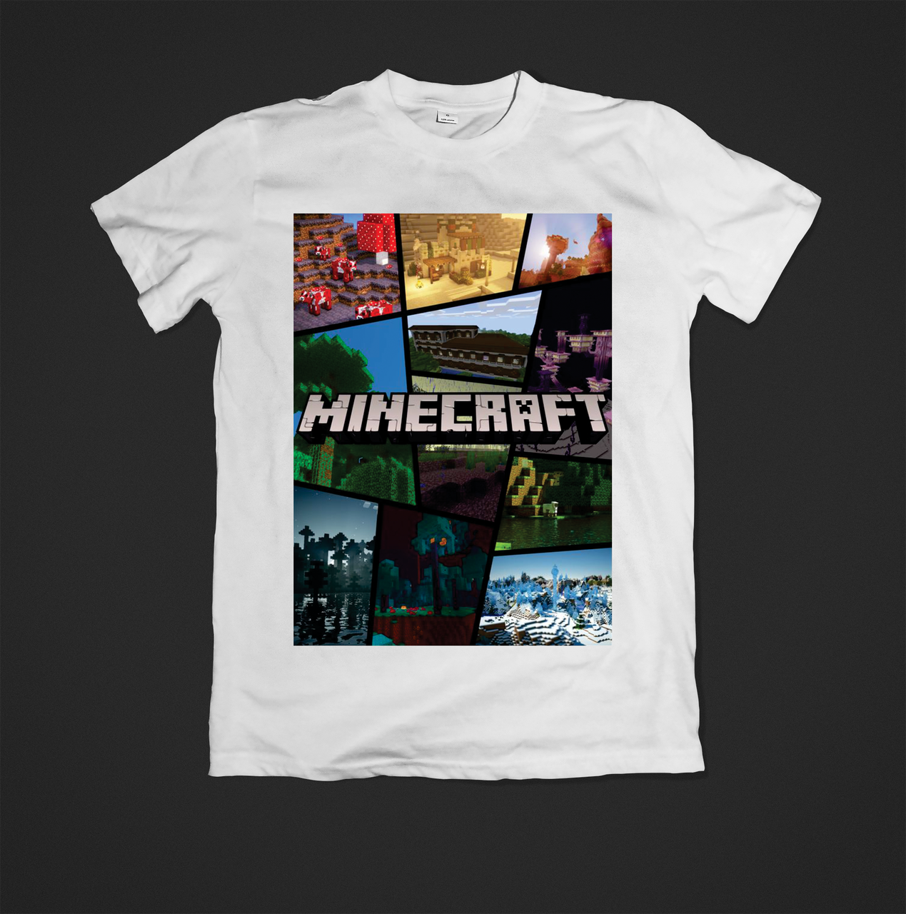 Футболка дитяча з принтом Minecraft