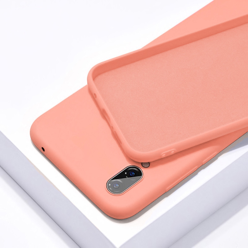 Силіконовий чохол SLIM на Xiaomi Mi Note 10 LITE Peach