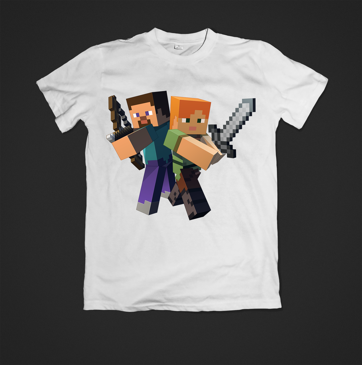 Футболка дитяча з принтом Minecraft