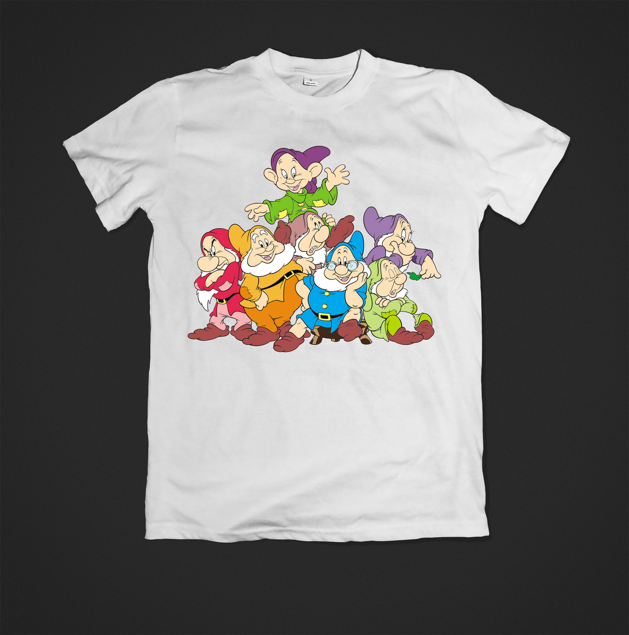 Футболка жіноча з веселим принтом 7 dwarfs, фото 1