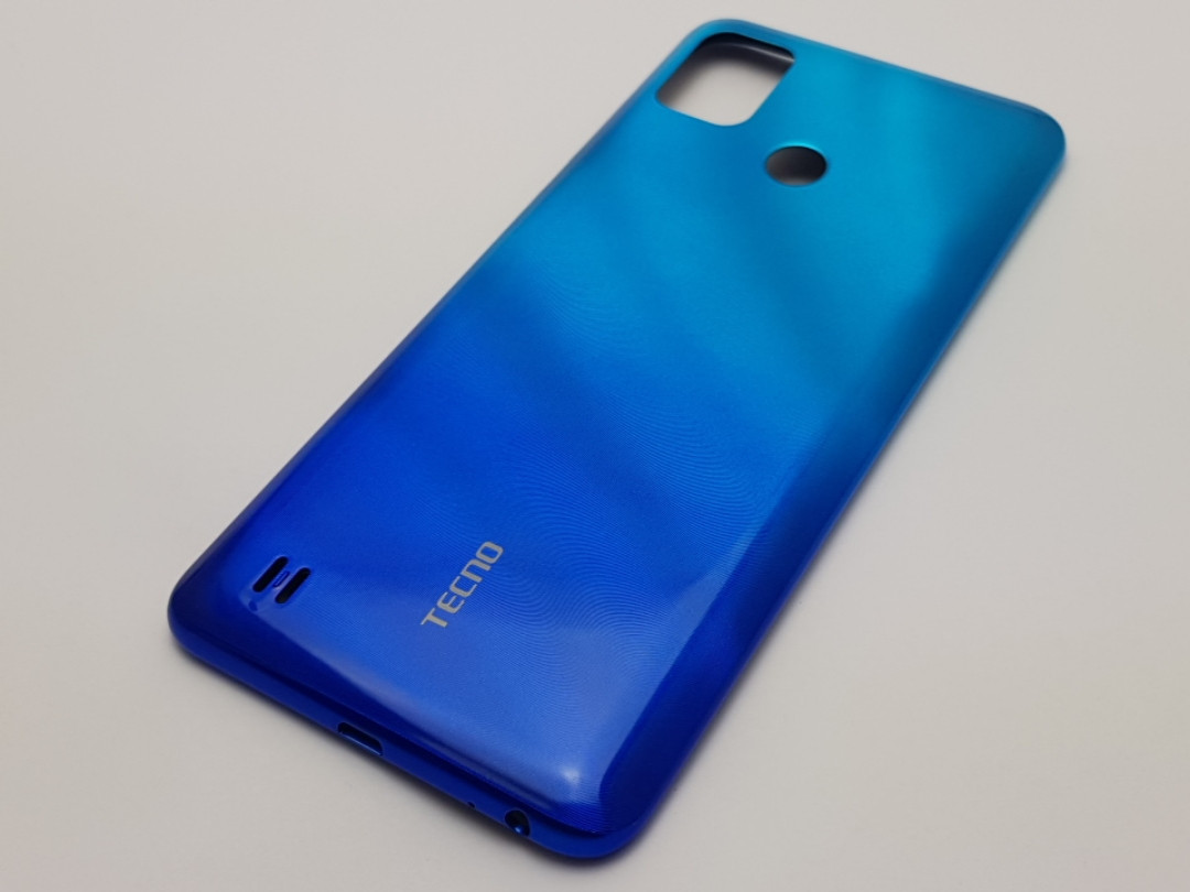 Кришка tecno bc3 pop 4 pro синя сервісний оригінал з розборки