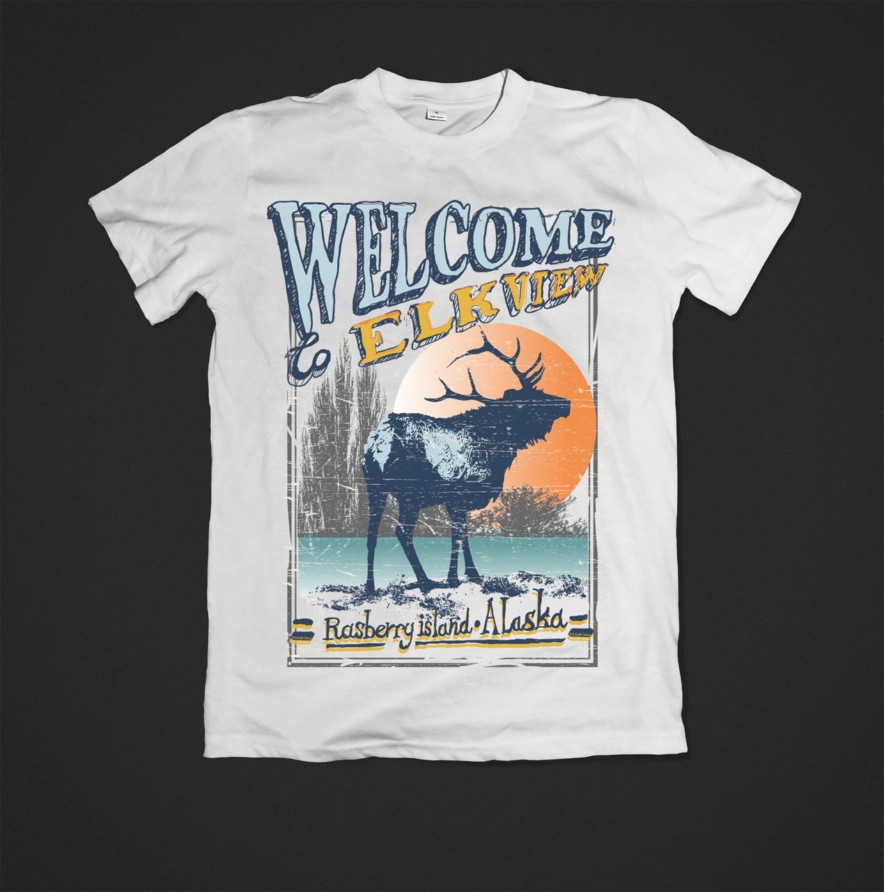 Футболка чоловіча з принтом Alaska, фото 1