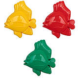 Формочка для піску пасочка рибка, 12,5 см, червоний, пластик (JH2-004B-2), фото 3