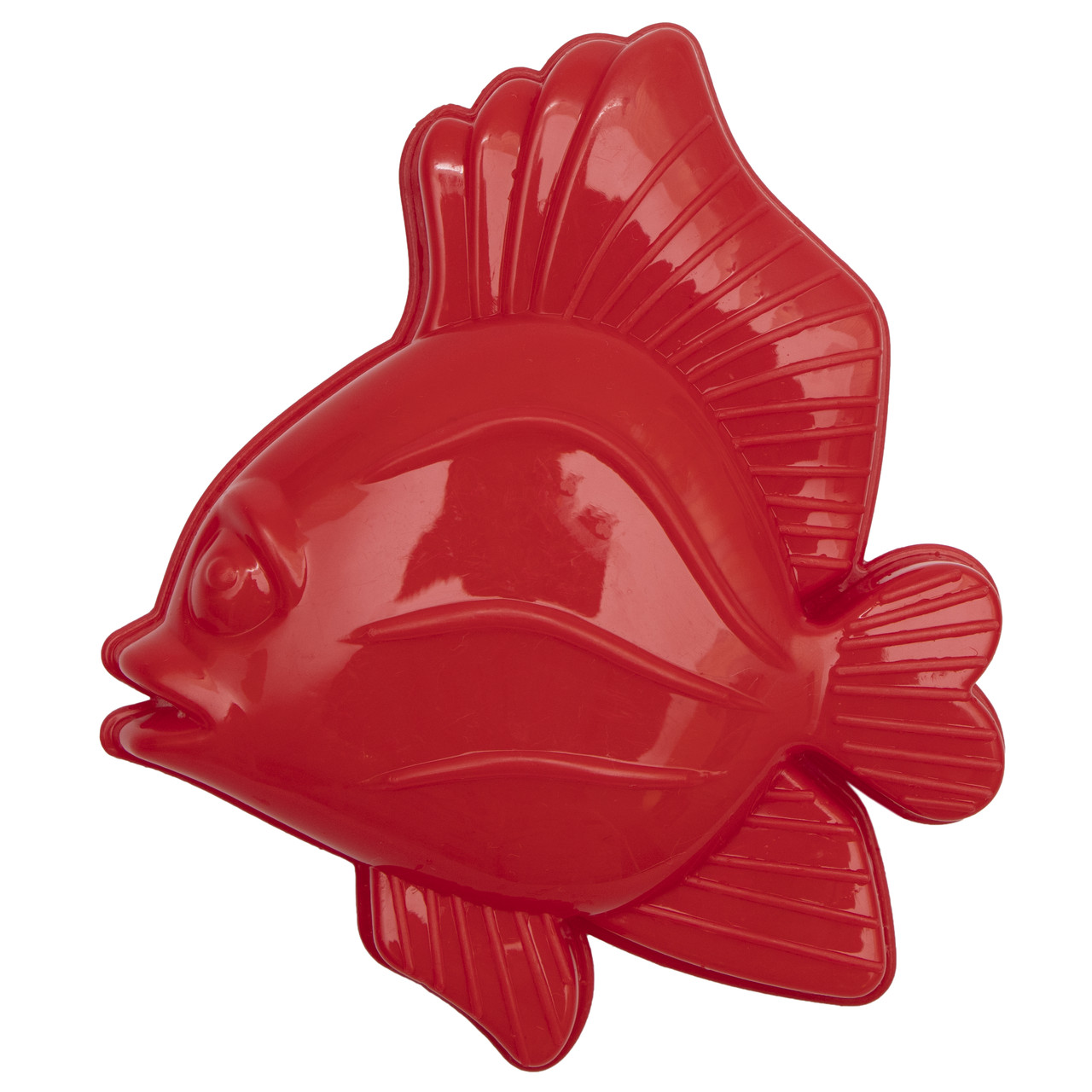 Формочка для піску пасочка рибка, 12,5 см, червоний, пластик (JH2-004B-2), фото 1