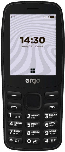 Мобільний телефон Ergo B241 black
