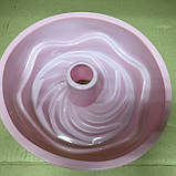 Силіконова форма для випічки кругла Калач,d h 28 3,5 див., фото 2