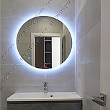 Дзеркало кругле з LED-підсвіткою, 800х800 мм, L 57, фото 4
