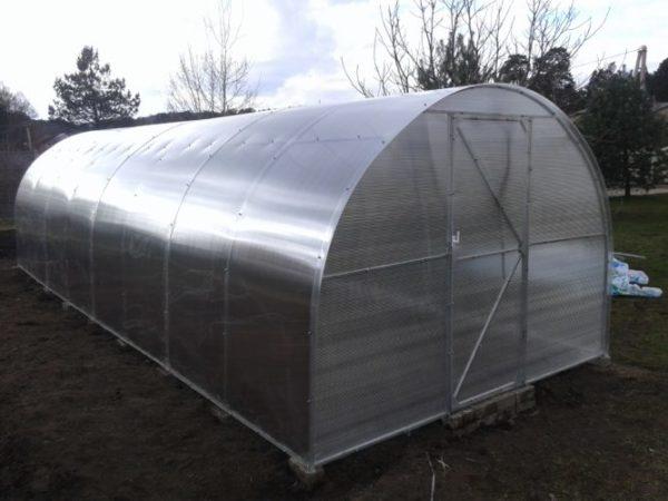 Теплица 3 х 4 х 2.1 (шир*дл*вис) каркас под поликарбонат, фото 1