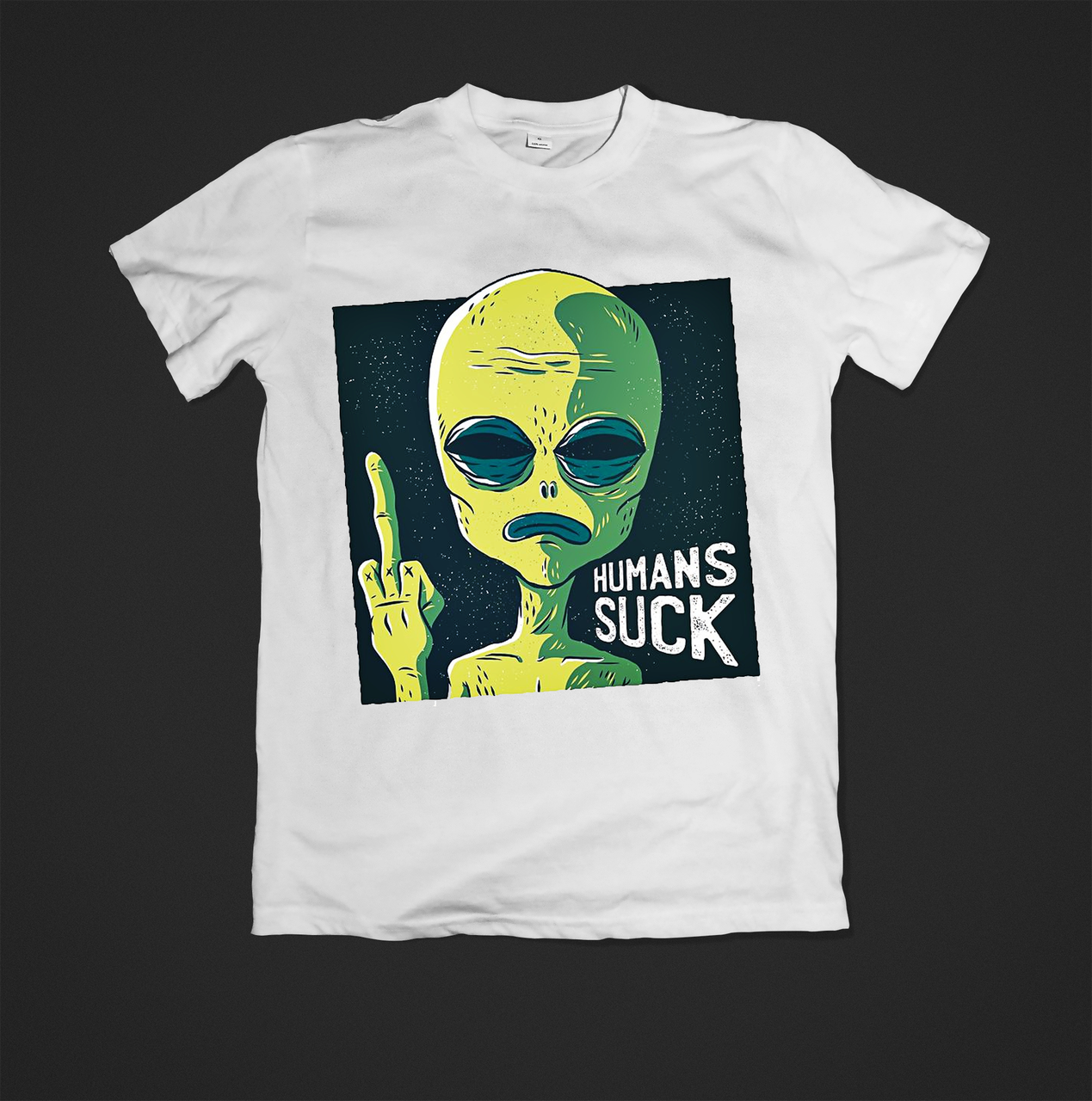 Футболка чоловіча з принтом Humans suck