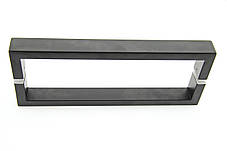 Ручка для скляних дверей,  (Н 53 БЛ) Чорного кольору, фото 3