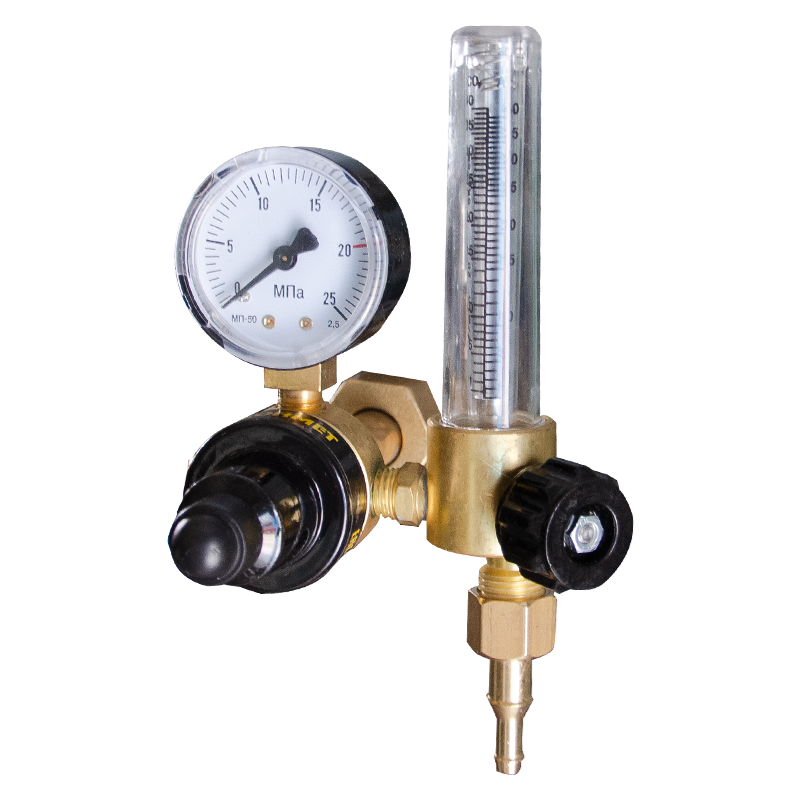 Регулятор витрати аргон/вуглекислота з ротаметром RAr/CO-200-2 DM Донмет