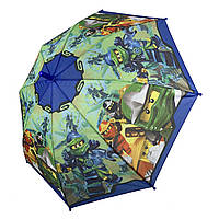 Детский зонт "Лего Ниндзяго" для мальчиков от Paolo Rossi, с синей ручкой, 0017-6