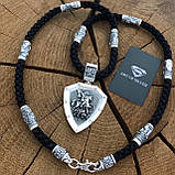 Шовковий православний шнурок із підвіскою Георгій Переможець, фото 4