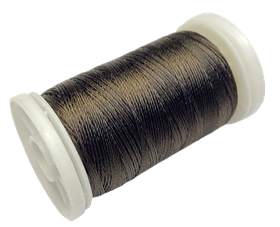 Нитка поліестер для ручного шиття і рукоділля dtex 233/3 колір Темно-коричневий