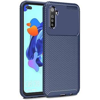 Чохол Carbon Case для Realme 6 Pro Blue