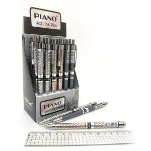Ручка масляна автомат Piano PS-007 (син.) "Classic" 3кв корпусу