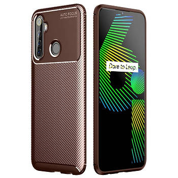 Чохол Carbon Case для Realme 6i Brown