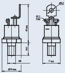 2ТО132-40-8 Тиристор ОПТРОННИЙ штирьового виконання (40А 800В)